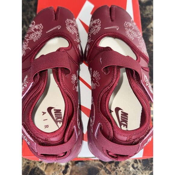 Nike WMNS Air Rift Leather Botanical Stitch Team Red Limited IH7318-677 Size 8 - Picture 5 of 14